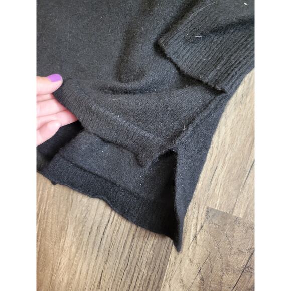 Magaschoni Black 100% Cashmere Crew Pull Over Sweater Women's Size S - Picture 2 of 6